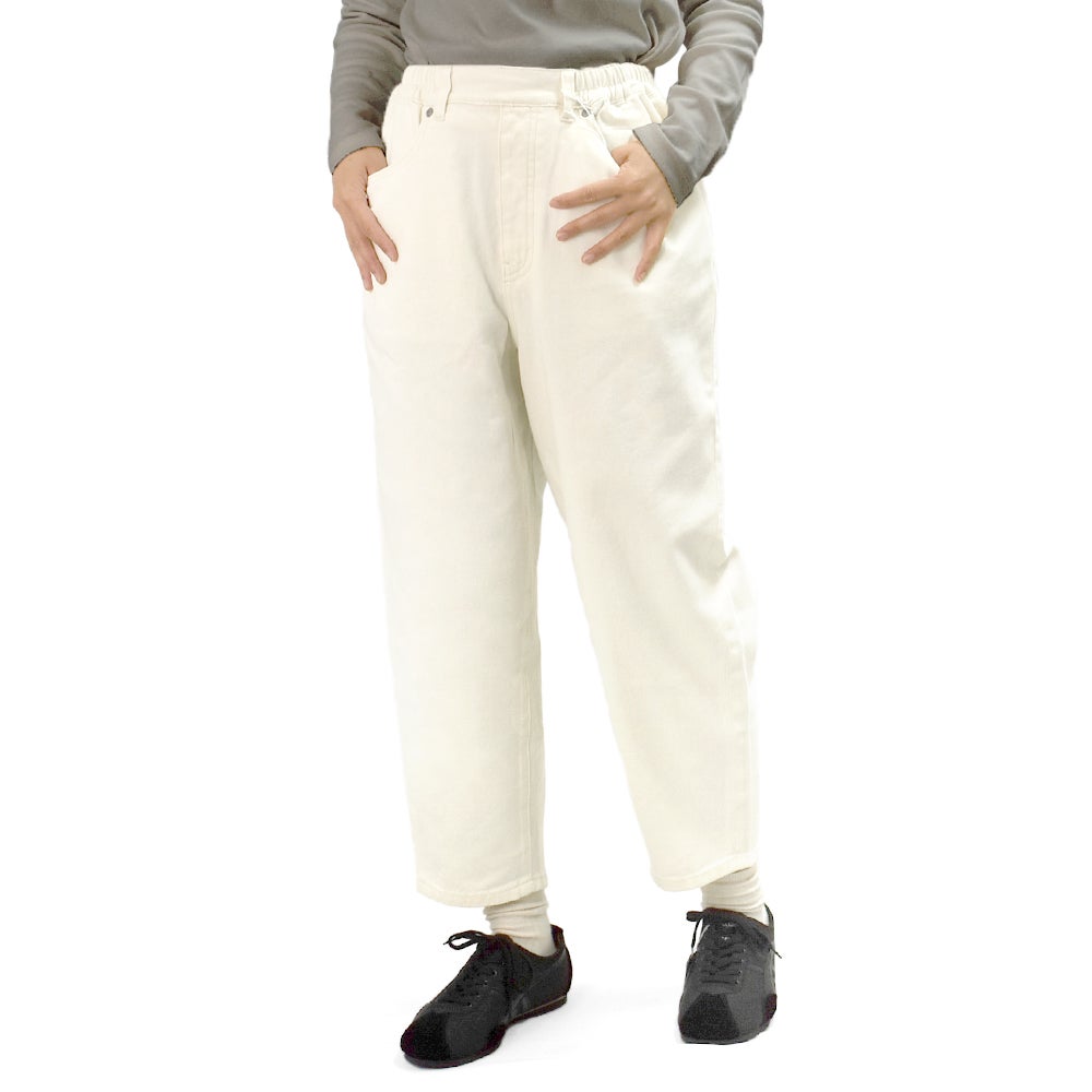 ケレン(KELEN)-ROY KINARI- EASY FIT TROUSER テーパードパンツ ホワイト LKL26HPT2136