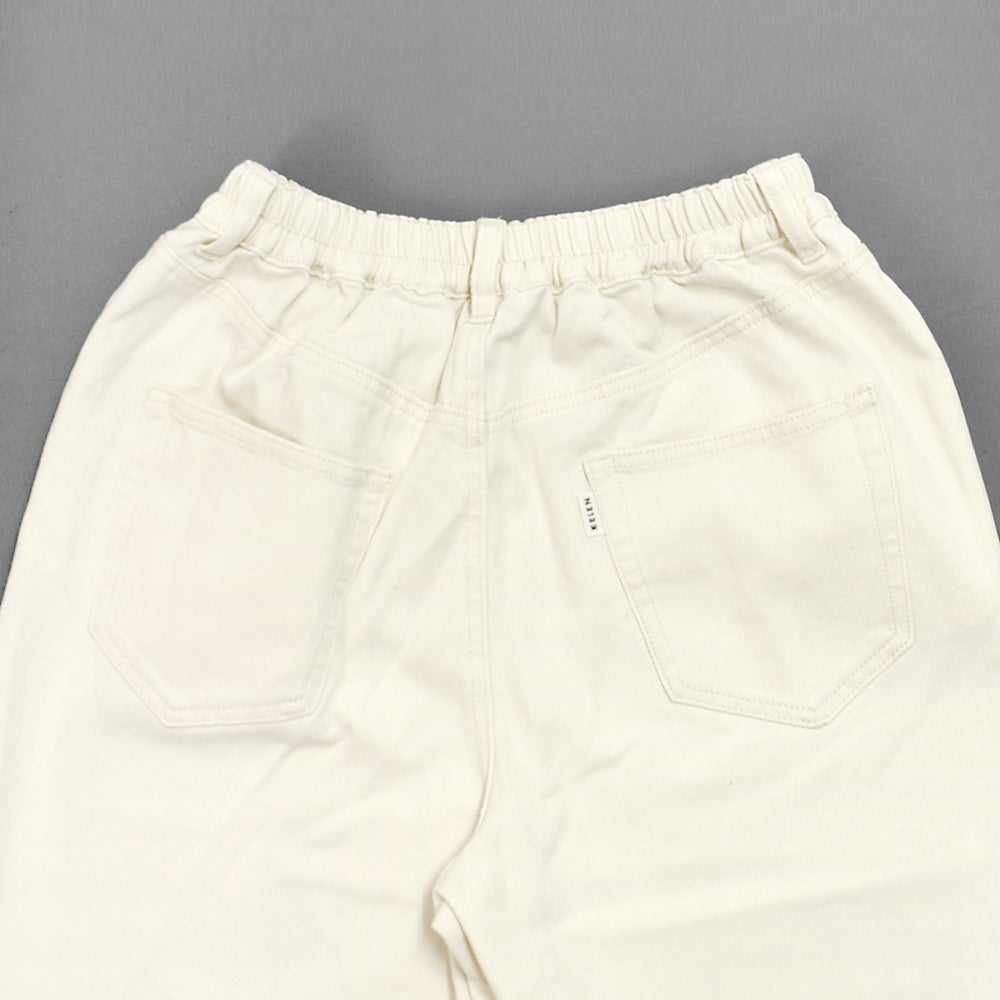 ケレン(KELEN) -ROY KINARI- EASY FIT TROUSER テーパードパンツ ホワイト LKL26HPT2136