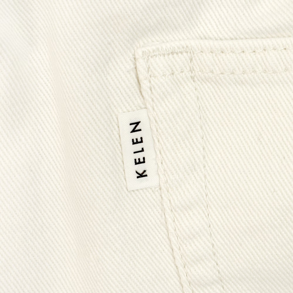 ケレン(KELEN) -ROY KINARI- EASY FIT TROUSER テーパードパンツ ホワイト LKL26HPT2136