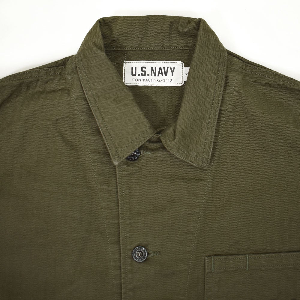 コリンボ (COLIMBO) NAVAL WORK JKT. N-3 TYPE -HERRINGBONE- =CUSTOM= WATKINS-JF ネイバル ワークジャケット N-3 タイプ -へリンボンツイル- ワトキンズ・ジェイエフ カバーオール ミリタリージャケット ワークジャケット カスタム ZB-0107