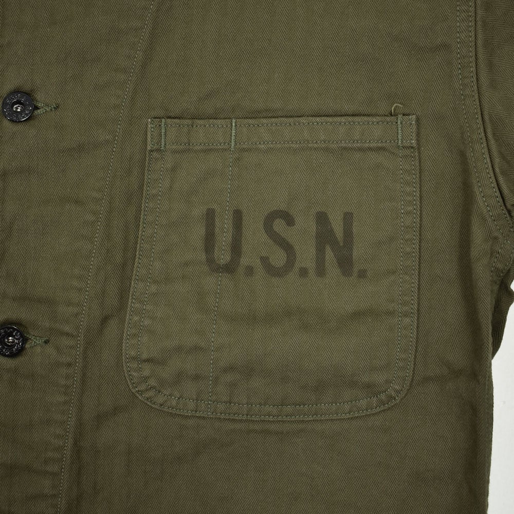 コリンボ (COLIMBO) NAVAL WORK JKT. N-3 TYPE -HERRINGBONE- =CUSTOM= WATKINS-JF ネイバル ワークジャケット N-3 タイプ -へリンボンツイル- ワトキンズ・ジェイエフ カバーオール ミリタリージャケット ワークジャケット カスタム ZB-0107