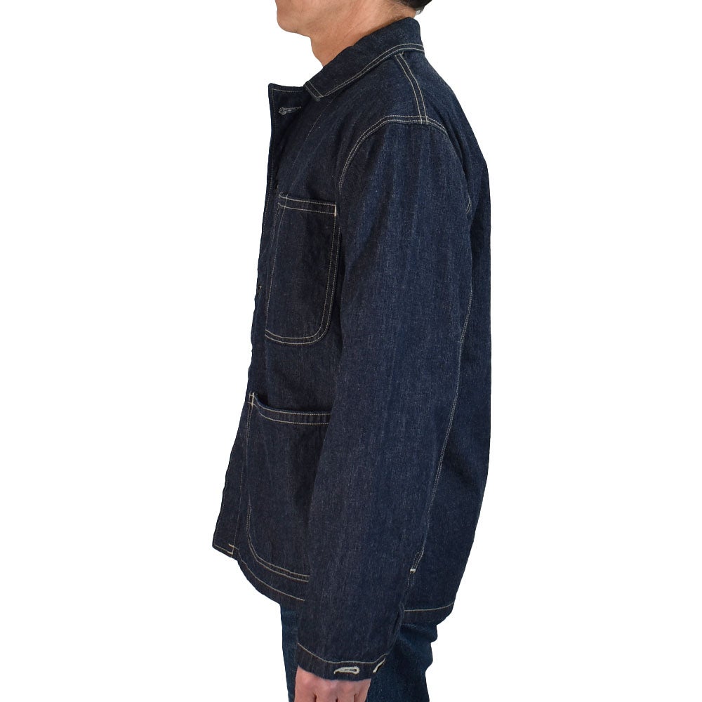 コリンボ (COLIMBO) NAVAL WORK JKT. N-3 TYPE -12OZ DENIM- =PLAIN= ネイバル ワークジャケット N-3 タイプ -12oz デニム- カバーオール ミリタリージャケット ワークジャケット ZB-0108