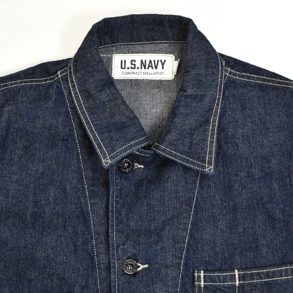 コリンボ (COLIMBO) NAVAL WORK JKT. N-3 TYPE -12OZ DENIM- =PLAIN= ネイバル ワークジャケット N-3 タイプ -12oz デニム- カバーオール ミリタリージャケット ワークジャケット ZB-0108