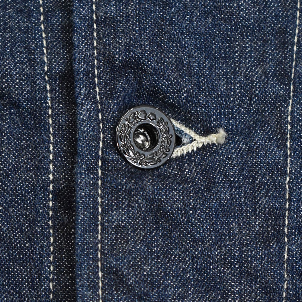 コリンボ (COLIMBO) NAVAL WORK JKT. N-3 TYPE -12OZ DENIM- =PLAIN= ネイバル ワークジャケット N-3 タイプ -12oz デニム- カバーオール ミリタリージャケット ワークジャケット ZB-0108