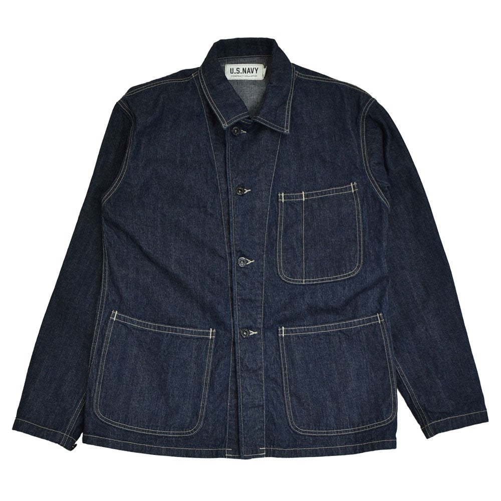 コリンボ (COLIMBO) NAVAL WORK JKT. N-3 TYPE -12OZ DENIM- =PLAIN= ネイバル ワークジャケット N-3 タイプ -12oz デニム- カバーオール ミリタリージャケット ワークジャケット ZB-0108
