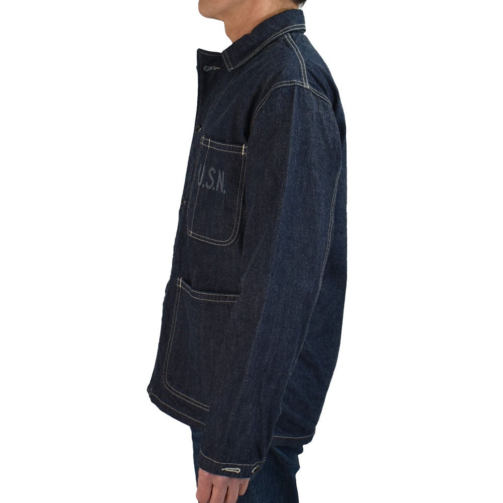 コリンボ (COLIMBO) NAVAL WORK JKT. N-3 TYPE -12OZ DENIM- =CUSTOM= WATKINS-JF ネイバル ワークジャケット N-3 タイプ -12oz デニム- ワトキンズ・ジェイエフ カバーオール ミリタリージャケット ワークジャケット カスタム ZB-0109