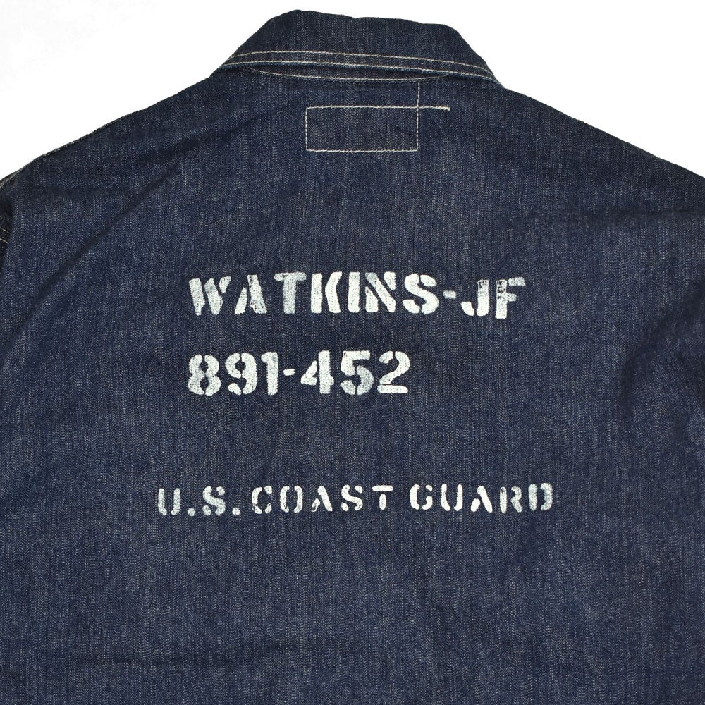 コリンボ (COLIMBO) NAVAL WORK JKT. N-3 TYPE -12OZ DENIM- =CUSTOM= WATKINS-JF ネイバル ワークジャケット N-3 タイプ -12oz デニム- ワトキンズ・ジェイエフ カバーオール ミリタリージャケット ワークジャケット カスタム ZB-0109