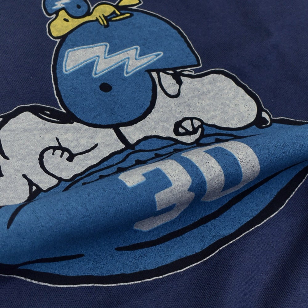トイズマッコイ (TOYS McCOY) SNOOPY FOOTBALL SHIRT -USAFA 30- プリントTシャツ フットボールTシャツ ピーナッツ スヌーピー 七分袖 TMC2611
