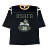 トイズマッコイ (TOYS McCOY) SNOOPY FOOTBALL SHIRT -USAFA 30- プリントTシャツ フットボールTシャツ ピーナッツ スヌーピー 七分袖 TMC2611 030.BLACK