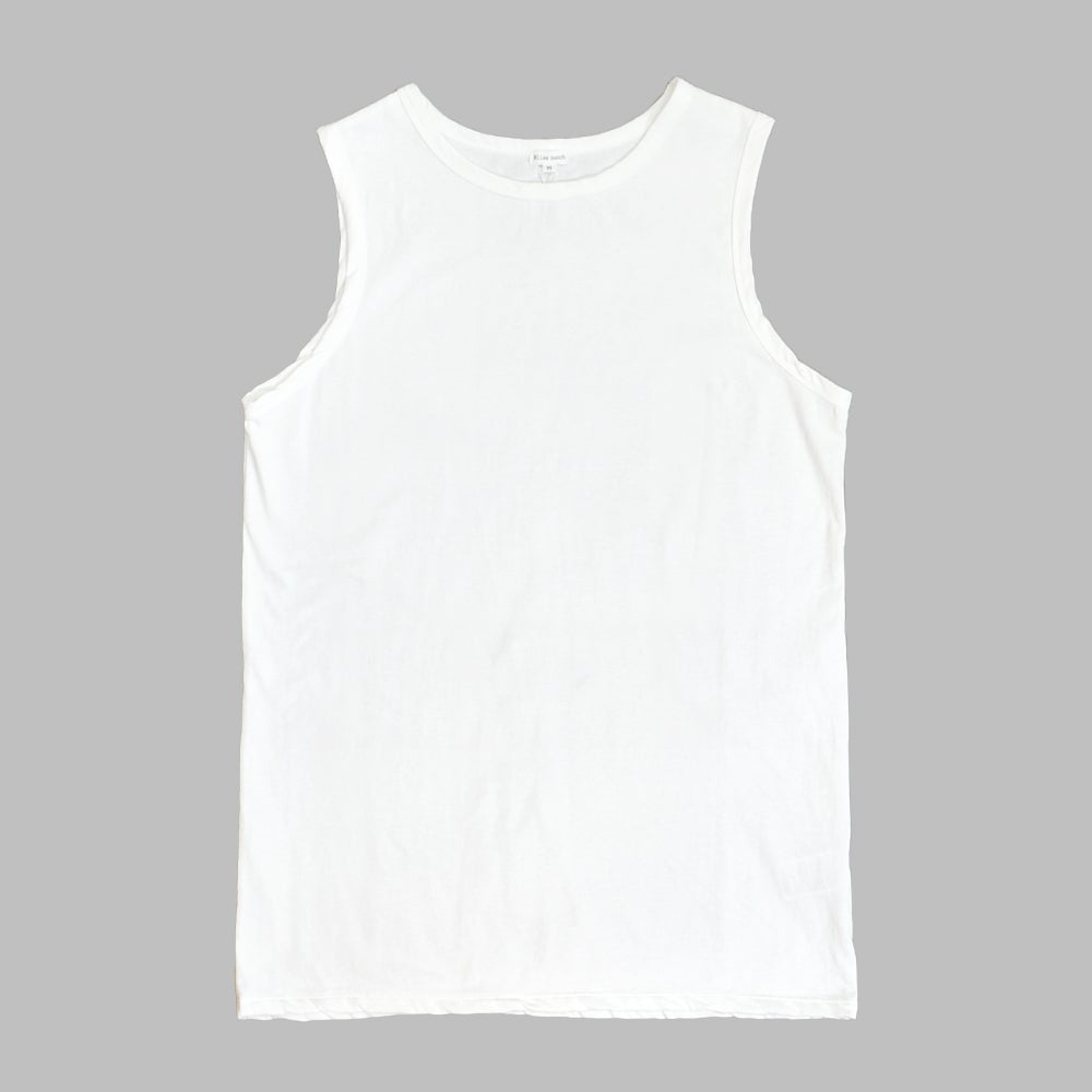 ブリスバンチ (Bliss bunch) ねじれタンク コットンタンクトップ 無地タンクトップ A764-320 7-1.O/WHITE