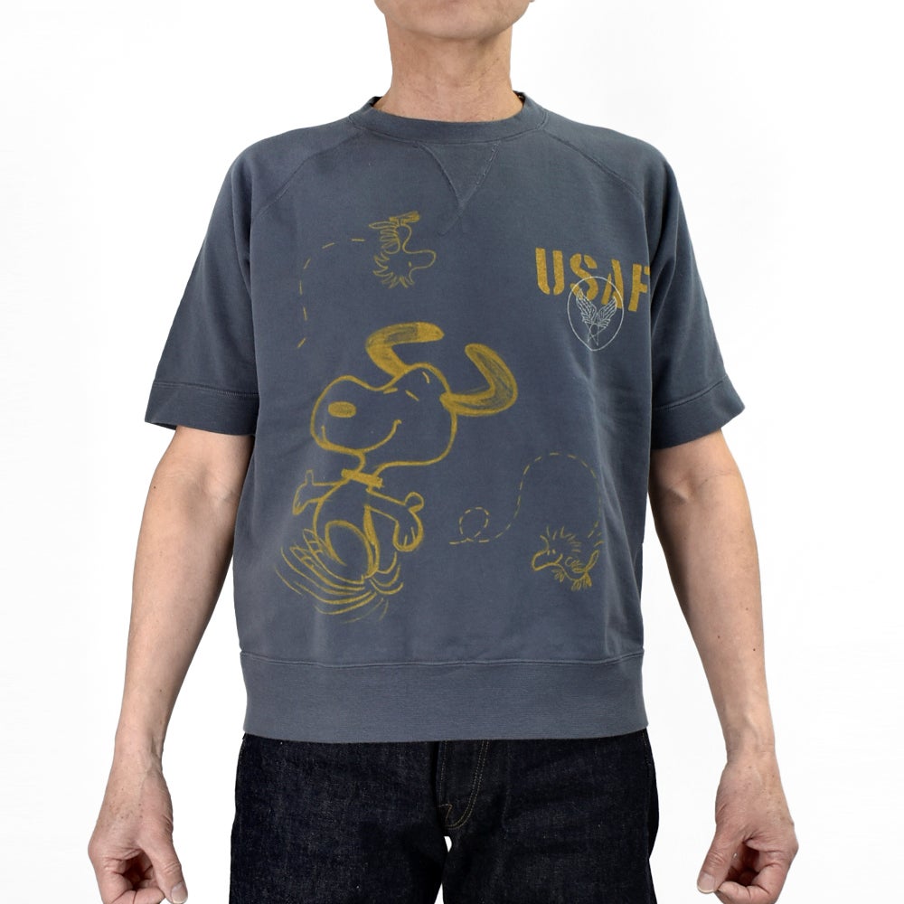 トイズマッコイ (TOYS McCOY) SHORT SLEEVE SWEAT SHIRT SNOOPY -USAF