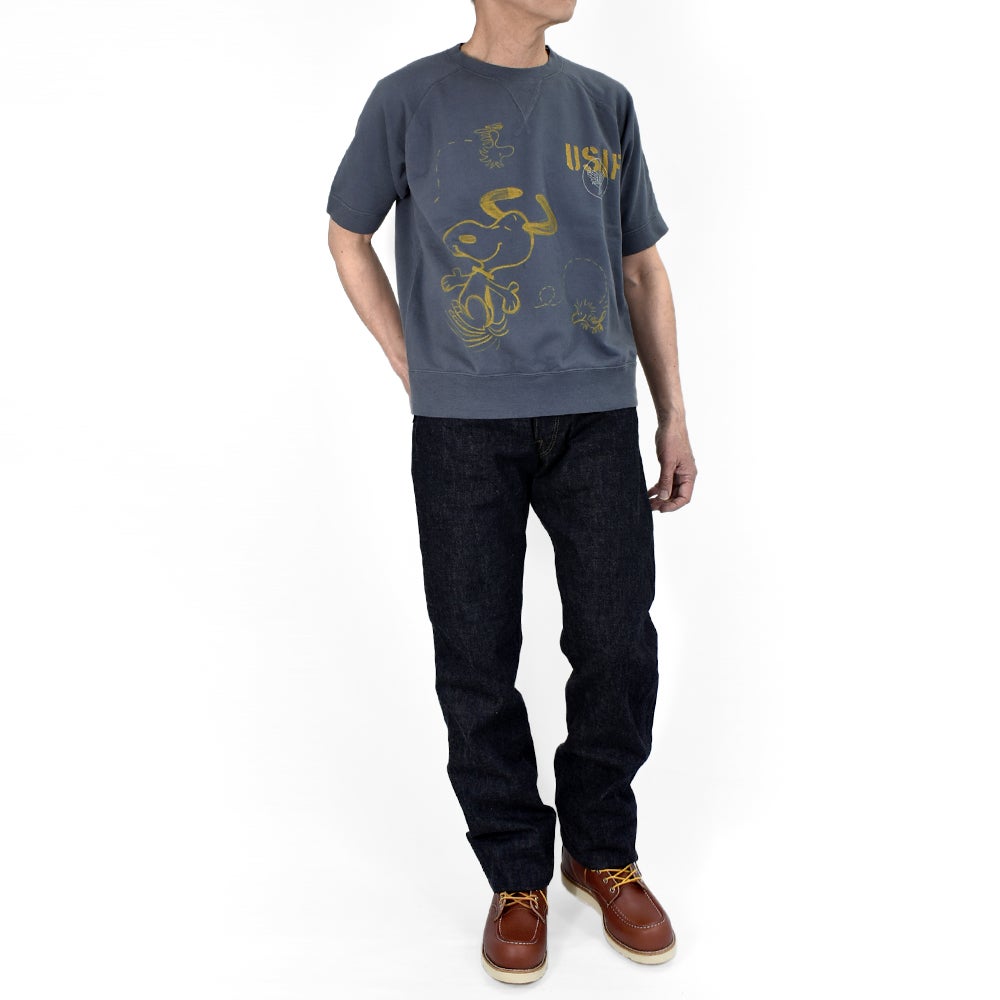 トイズマッコイ (TOYS McCOY) SHORT SLEEVE SWEAT SHIRT SNOOPY -USAF