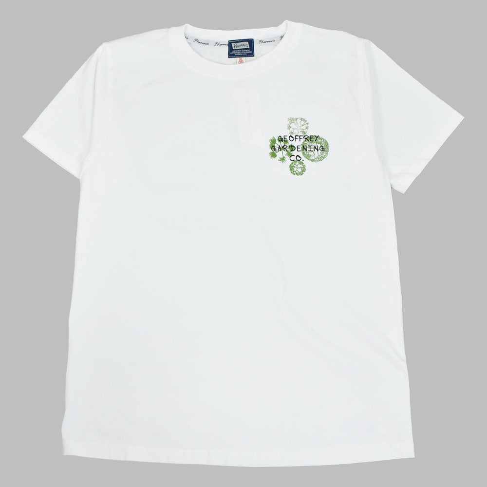 フェローズ (PHERROW'S) 26S-PT11 GEOFFREY GARDENING CO. 半袖プリントTシャツ 099.WHITE