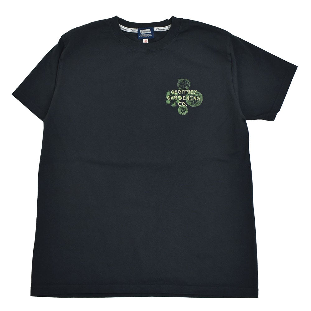フェローズ (PHERROW'S) 26S-PT11 GEOFFREY GARDENING CO. 半袖プリントTシャツ 004.S.BLACK