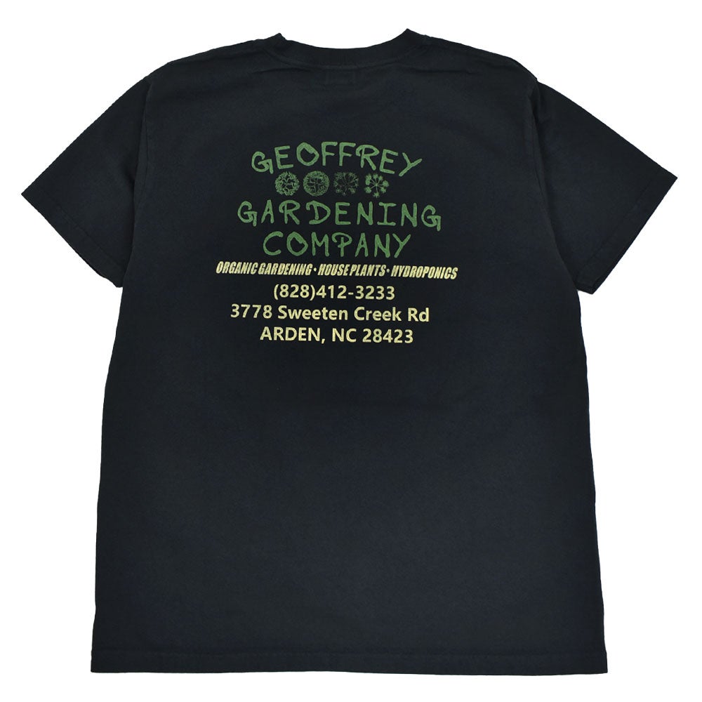フェローズ (PHERROW'S) 26S-PT11 GEOFFREY GARDENING CO. 半袖プリントTシャツ 004.S.BLACK