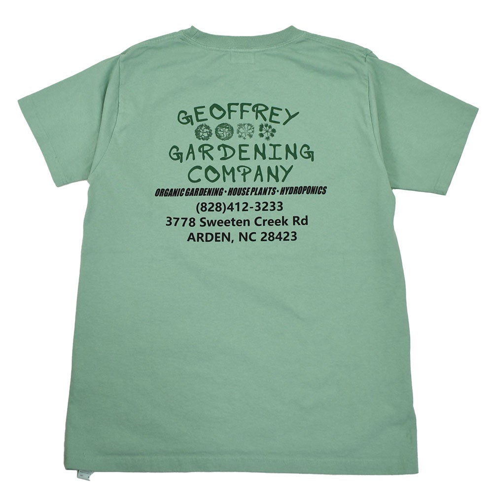 フェローズ (PHERROW'S) 26S-PT11 GEOFFREY GARDENING CO. 半袖プリントTシャツ 210.MINT GREEN