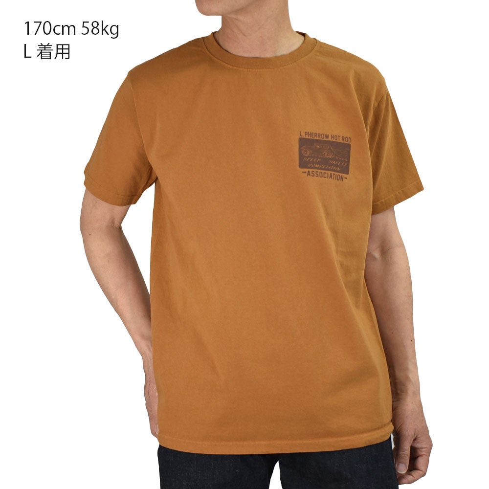 フェローズ (PHERROW'S) 26S-PT13 半袖プリントTシャツ 327.MAD YELLOW