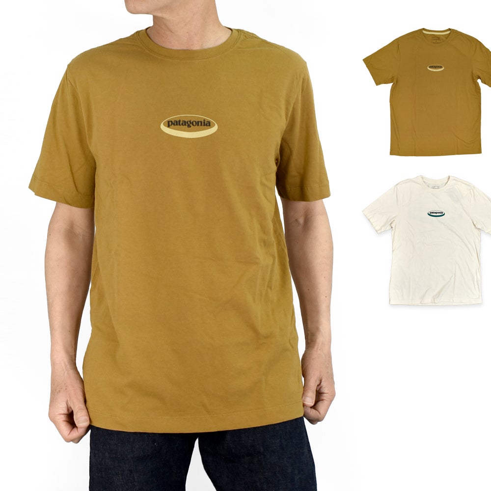パタゴニア(PATAGONIA)メンズ '95 オーバル ロゴ Tシャツ M's '95 Oval Logo T-Shirt 半袖プリントTシャツ 37847