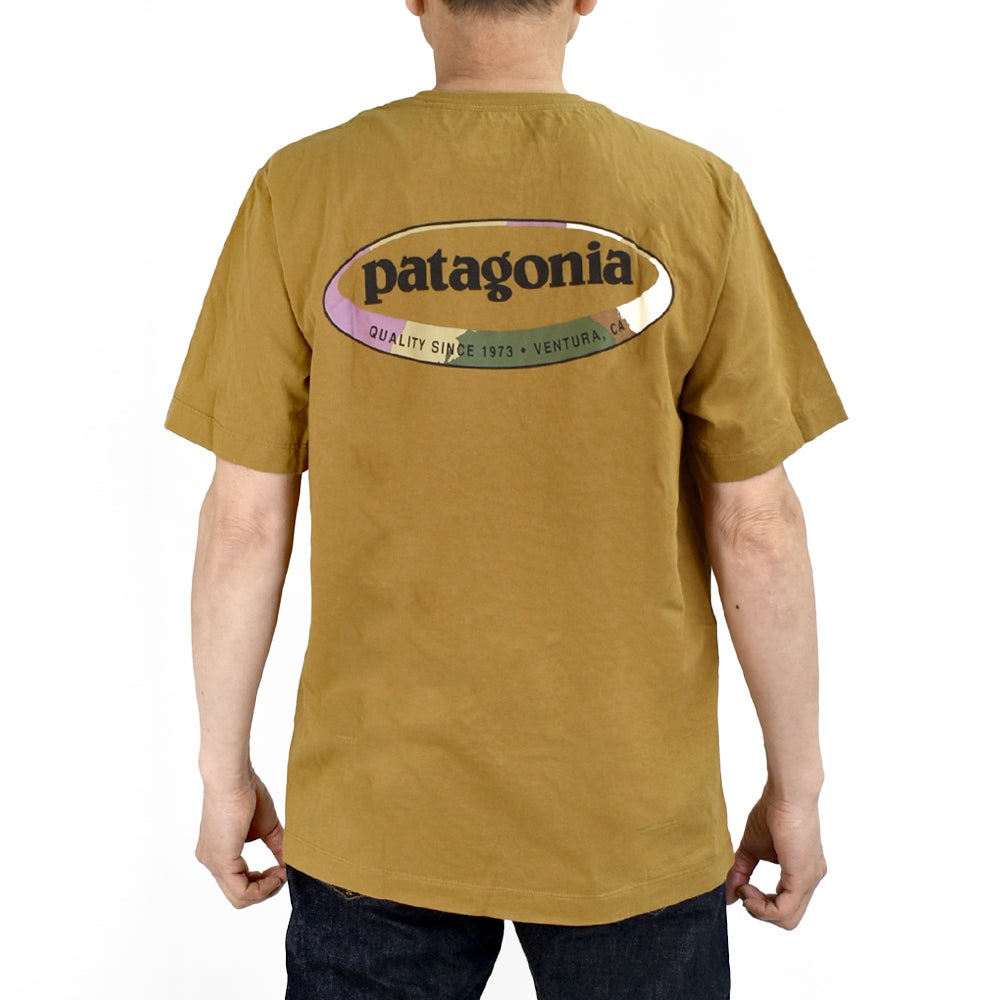 パタゴニア (PATAGONIA) メンズ '95 オーバル ロゴ Tシャツ M's '95 Oval Logo T-Shirt 半袖プリントTシャツ 37847
