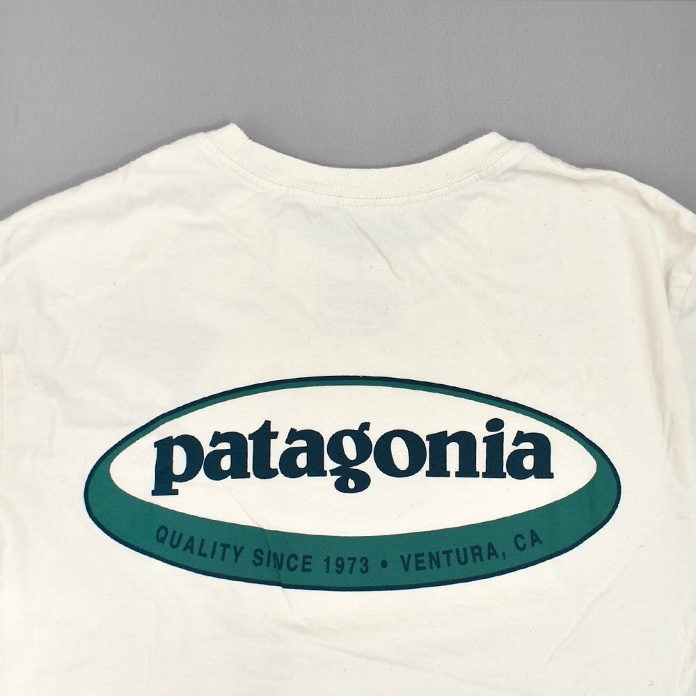 パタゴニア (PATAGONIA) メンズ '95 オーバル ロゴ Tシャツ M's '95 Oval Logo T-Shirt 半袖プリントTシャツ 37847