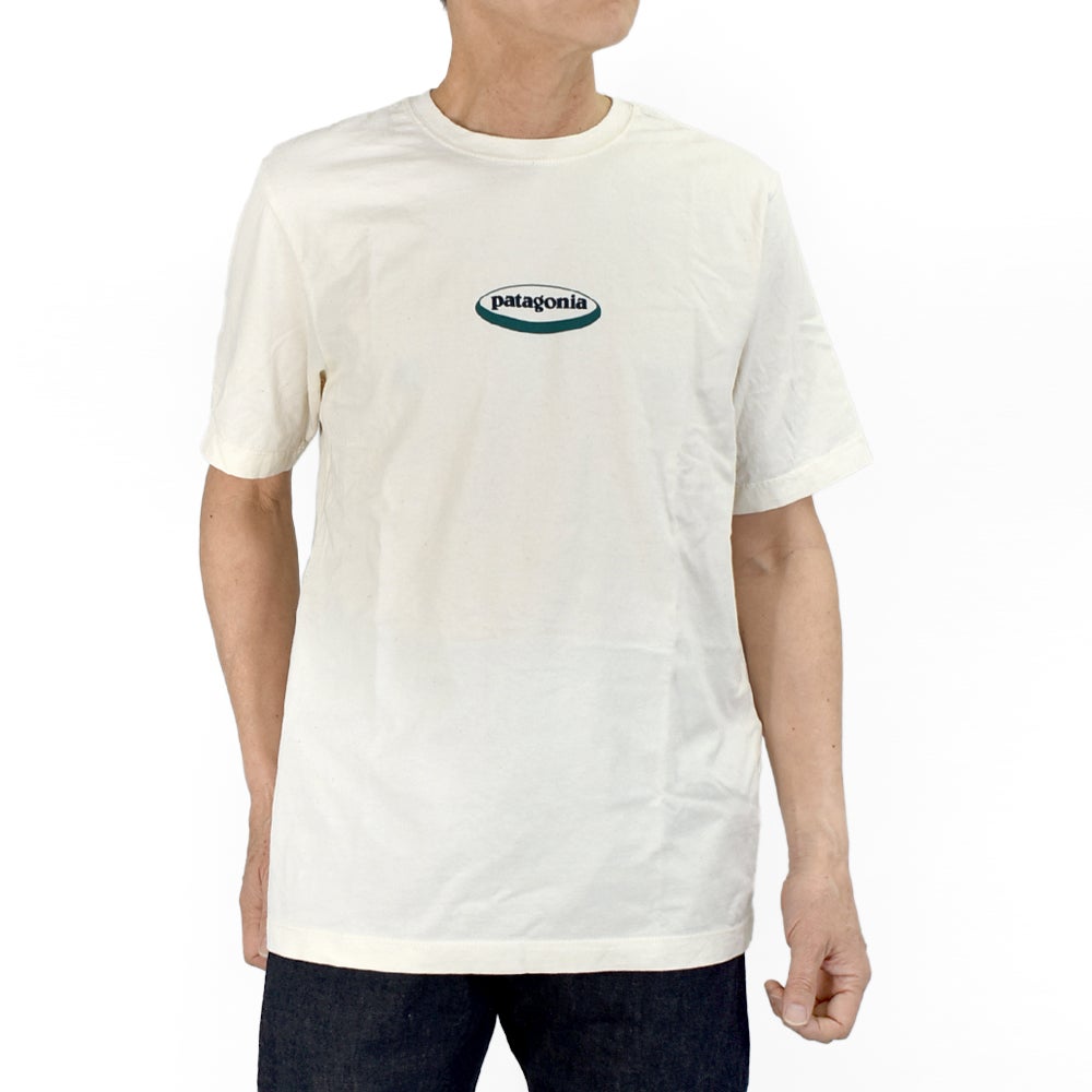 パタゴニア (PATAGONIA) メンズ '95 オーバル ロゴ Tシャツ M's '95 Oval Logo T-Shirt 半袖プリントTシャツ 37847