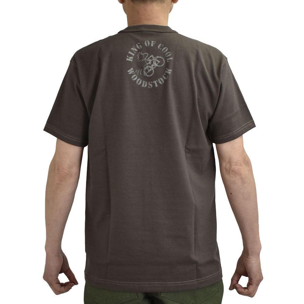 トイズマッコイ (TOYS McCOY) PEANUTS TEE -WOODSTOCK KING OF COOL- 半袖プリントTシャツ スヌーピー ウッドストック TMC2628