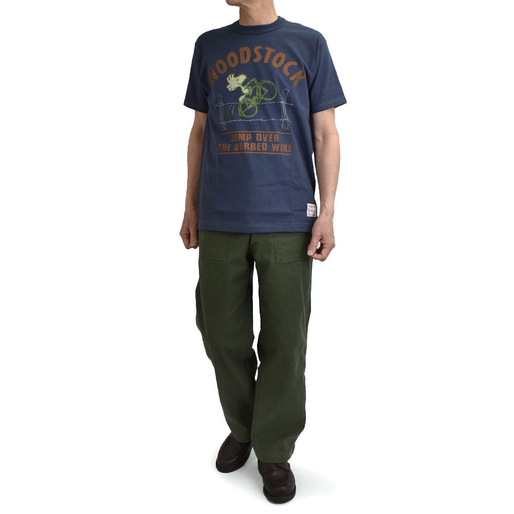 トイズマッコイ (TOYS McCOY) PEANUTS TEE -WOODSTOCK KING OF COOL- 半袖プリントTシャツ スヌーピー ウッドストック TMC2628　120.BLUE