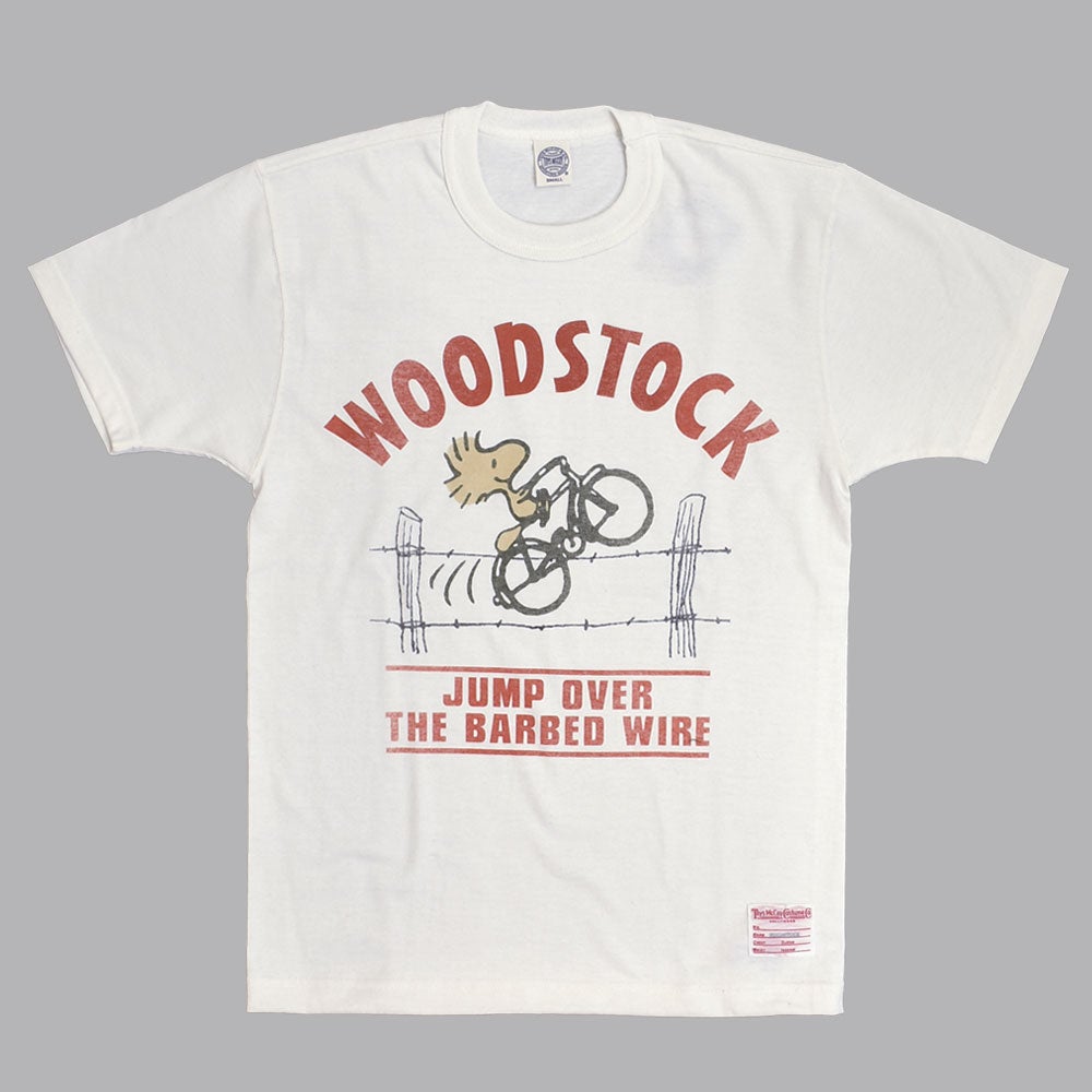 トイズマッコイ (TOYS McCOY) PEANUTS TEE -WOODSTOCK KING OF COOL- 半袖プリントTシャツ スヌーピー ウッドストック TMC2628　011.OFFWHT