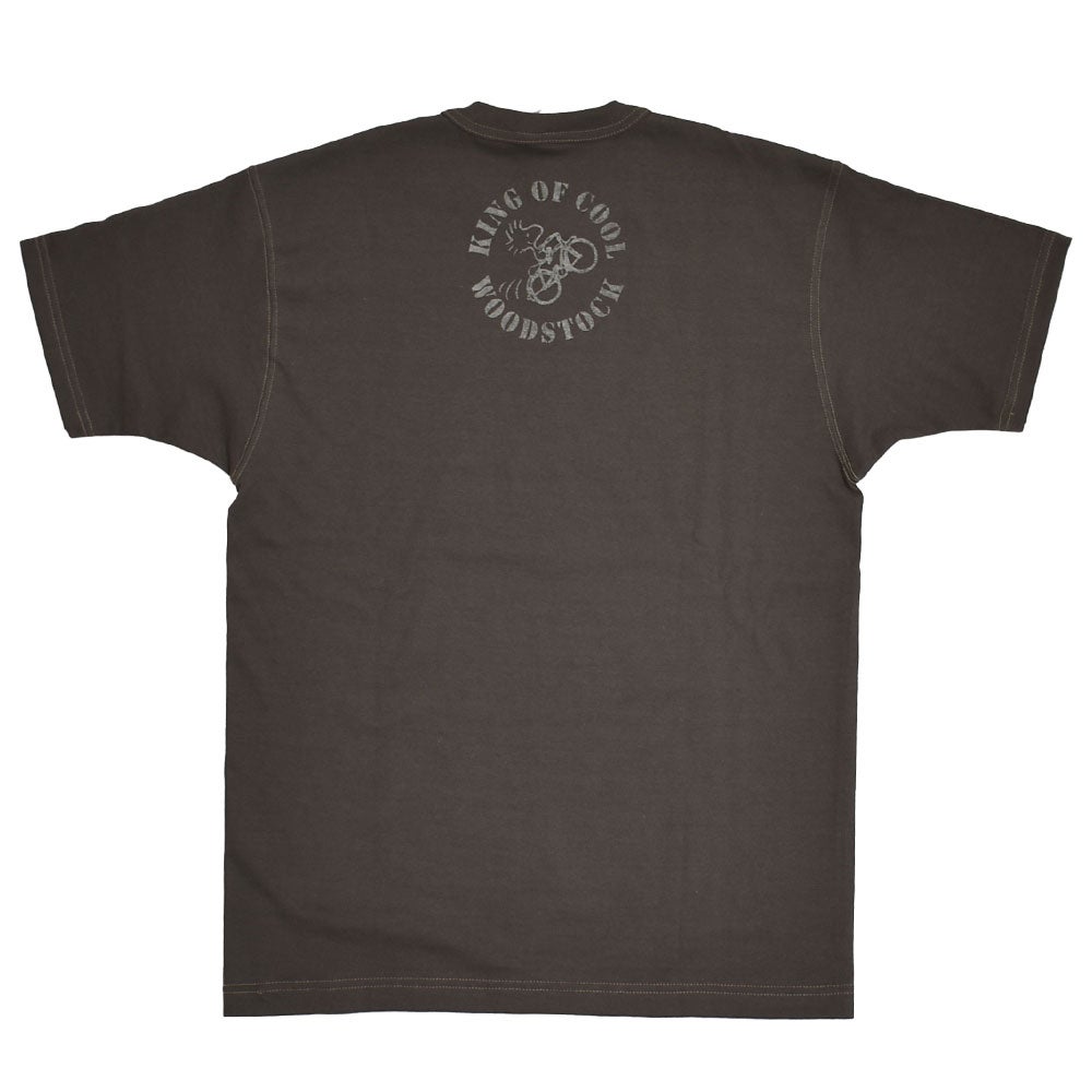 トイズマッコイ (TOYS McCOY) PEANUTS TEE -WOODSTOCK KING OF COOL- 半袖プリントTシャツ スヌーピー ウッドストック TMC2628　021.D.CHRCL