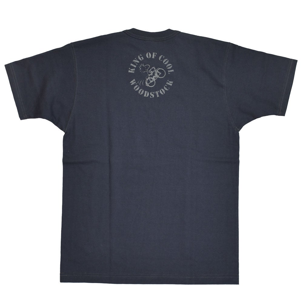 トイズマッコイ (TOYS McCOY) PEANUTS TEE -WOODSTOCK KING OF COOL- 半袖プリントTシャツ スヌーピー ウッドストック TMC2628　120.BLUE