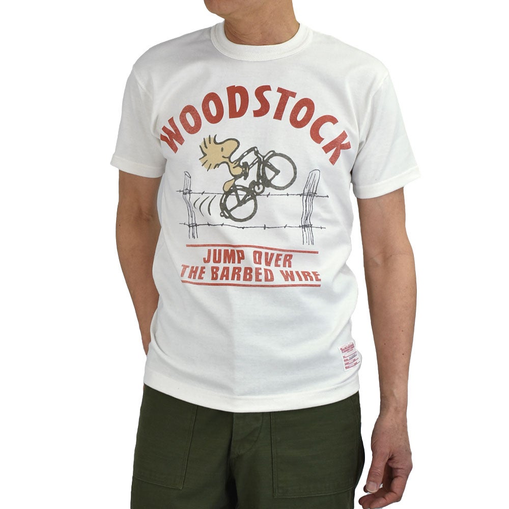 トイズマッコイ (TOYS McCOY) PEANUTS TEE -WOODSTOCK KING OF COOL- 半袖プリントTシャツ スヌーピー ウッドストック TMC2628　011.OFFWHT