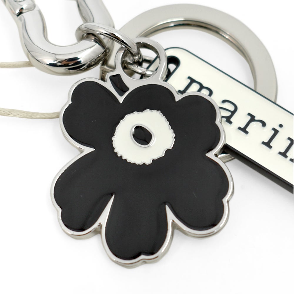 マリメッコ (marimekko) Puhallus Ⅱ Unikko キーチェーン キーホルダー キーリング kioski ウニッコ 花 ギフト 52249-2-93370 52249293370