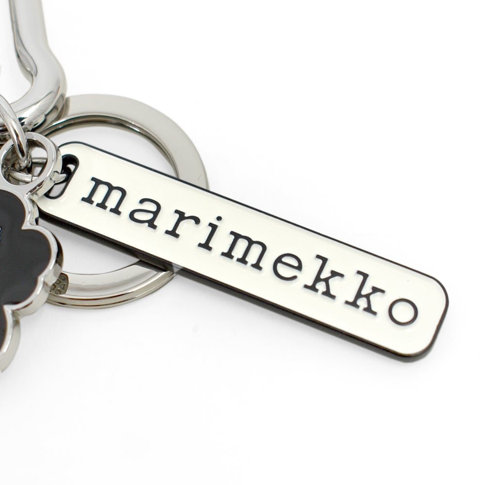 マリメッコ (marimekko) Puhallus Ⅱ Unikko キーチェーン キーホルダー キーリング kioski ウニッコ 花 ギフト 52249-2-93370 52249293370