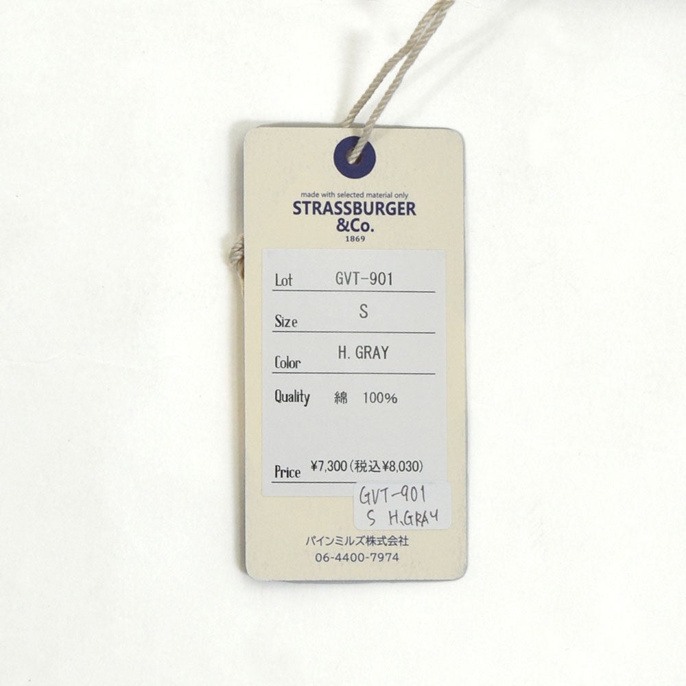 ストラスバーガー (STRASSBURGER&Co.) GRAVITEE S/S POCKET TEE ポケット半袖Tシャツ ポケT 無地T GVT-901