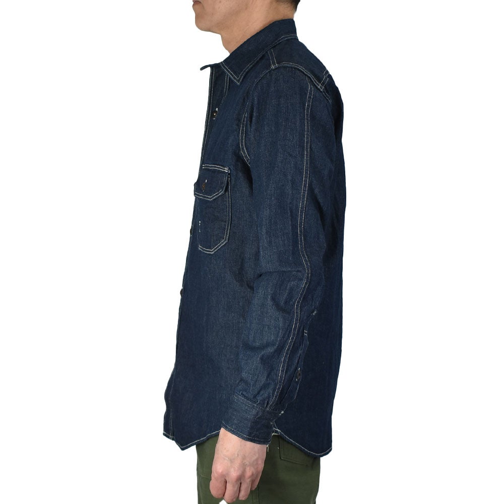 フリーホイーラーズ (FREEWHEELERS) -Birner- MECHANIC SHIRT Vintage Style 8.5oz Indigo Denim 長袖デニムシャツ 2623002