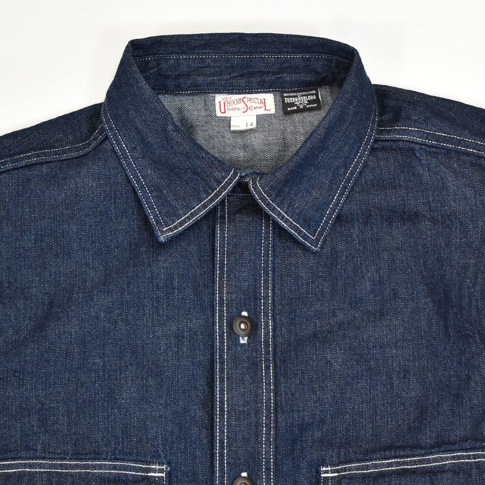 フリーホイーラーズ (FREEWHEELERS) -Birner- MECHANIC SHIRT Vintage Style 8.5oz Indigo Denim 長袖デニムシャツ 2623002