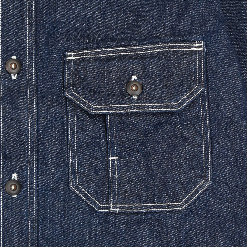 フリーホイーラーズ (FREEWHEELERS) -Birner- MECHANIC SHIRT Vintage Style 8.5oz Indigo Denim 長袖デニムシャツ 2623002