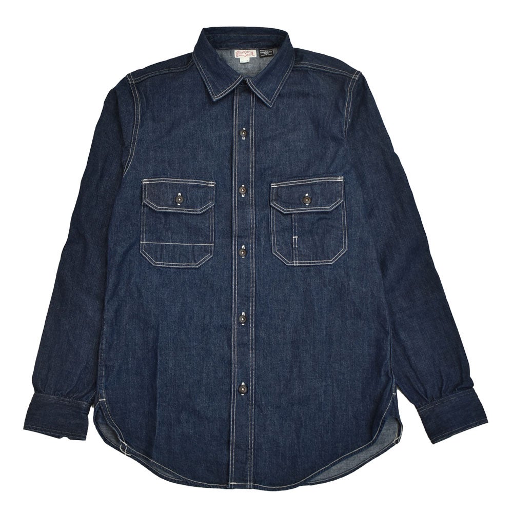 フリーホイーラーズ (FREEWHEELERS) -Birner- MECHANIC SHIRT Vintage Style 8.5oz Indigo Denim 長袖デニムシャツ 2623002