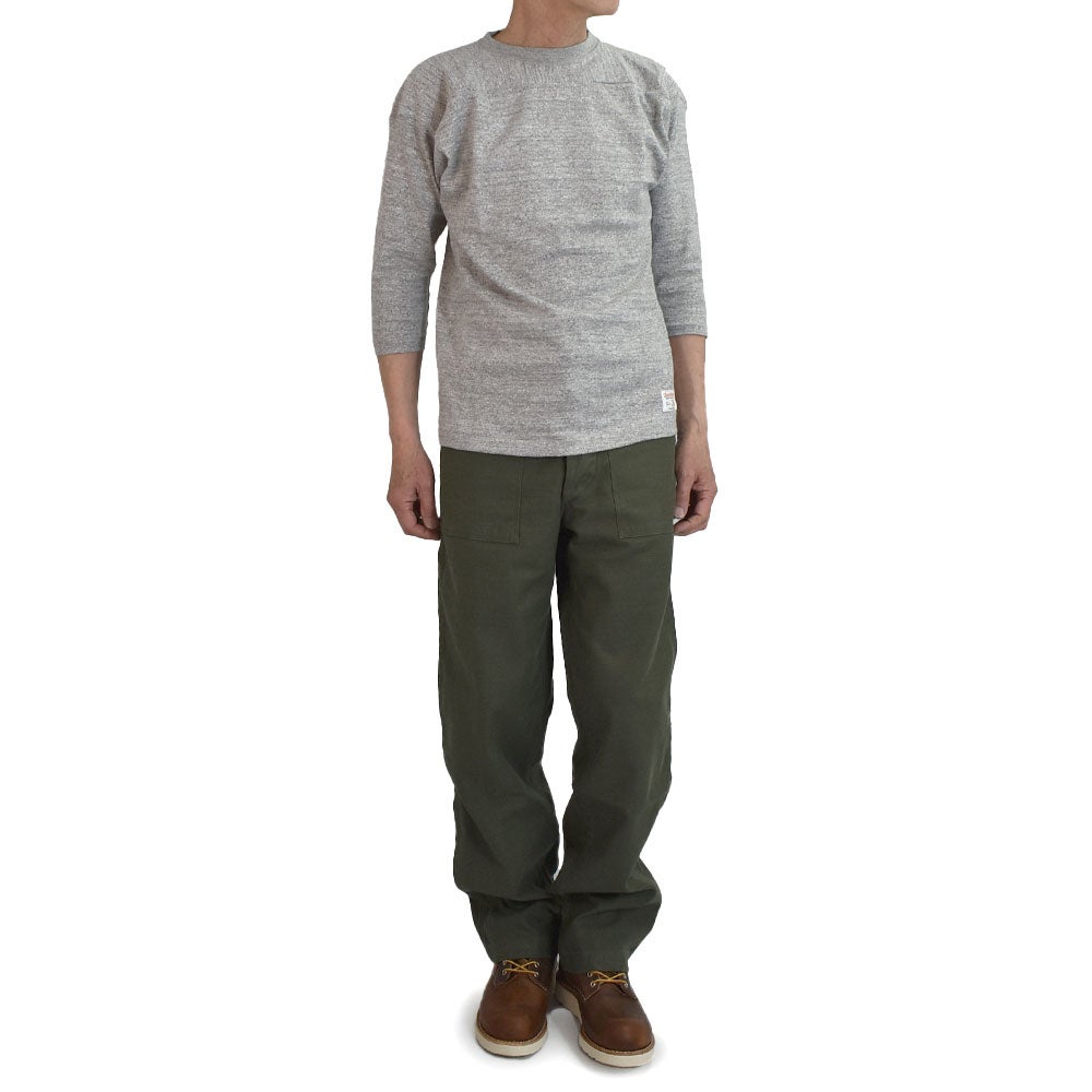 ウエアハウス (WAREHOUSE) Lot 4063 7分袖フットボールT 無地 ロンT