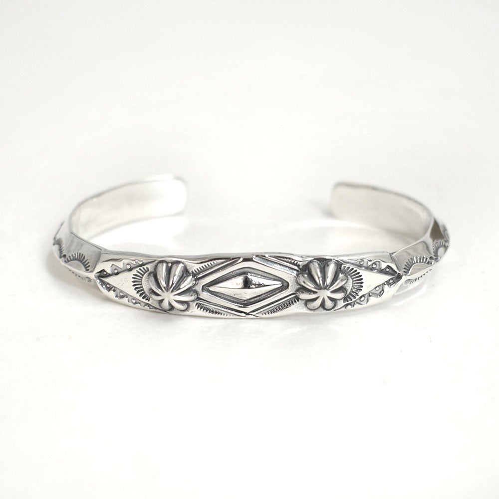 ラリースミス (LARRY SMITH) FLAT TOP TRIANGLE BRACELET (RHOMBUS, 2 SHELLS) シルバーアクセサリー ブレスレット BR-0164