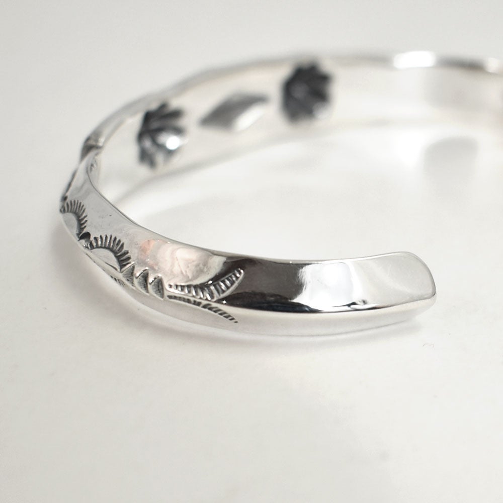 ラリースミス (LARRY SMITH) FLAT TOP TRIANGLE BRACELET (RHOMBUS, 2 SHELLS) シルバーアクセサリー ブレスレット BR-0164