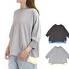 ケレン (KELEN) -DEBBIE- COTTON JERSEY PULLOVER コットンジャージー裾配色プルオーバー 5分丈袖Tシャツ ボックスシルエット LKL26SCS2029