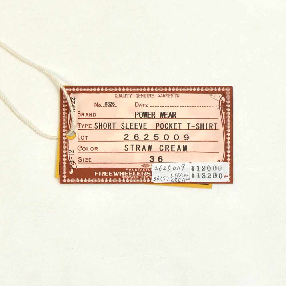 フリーホイーラーズ (FREEWHEELERS) SHORT SLEEVE POCKET T-SHIRT 半袖ポケットTシャツ ポケT 2625009