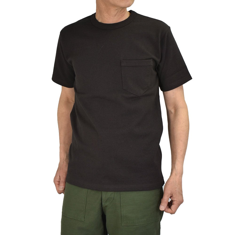 フリーホイーラーズ (FREEWHEELERS) SHORT SLEEVE POCKET T-SHIRT 半袖ポケットTシャツ ポケT 2625009 JET BLACK