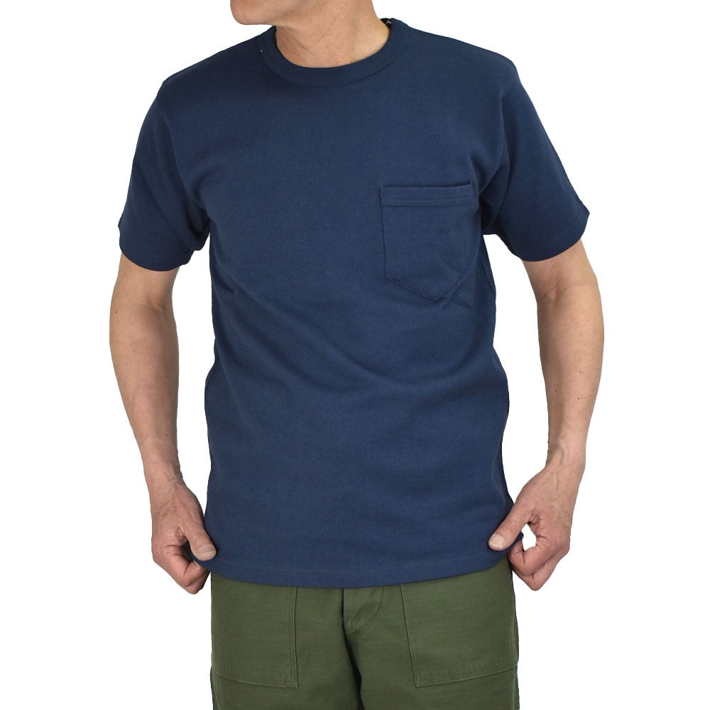 フリーホイーラーズ (FREEWHEELERS) SHORT SLEEVE POCKET T-SHIRT 半袖ポケットTシャツ ポケT 2625009 DRY NAVY