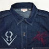 フリーホイーラーズ (FREEWHEELERS) HOTRODDER CUSTOM -V8 ROADSTER- -Birner- MECHANIC SHIRT Vintage Style 8.5oz Indigo Denim 長袖デニムシャツ カスタム 2623003