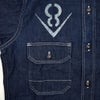 フリーホイーラーズ (FREEWHEELERS) HOTRODDER CUSTOM -V8 ROADSTER- -Birner- MECHANIC SHIRT Vintage Style 8.5oz Indigo Denim 長袖デニムシャツ カスタム 2623003