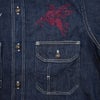 フリーホイーラーズ (FREEWHEELERS) HOTRODDER CUSTOM -V8 ROADSTER- -Birner- MECHANIC SHIRT Vintage Style 8.5oz Indigo Denim 長袖デニムシャツ カスタム 2623003