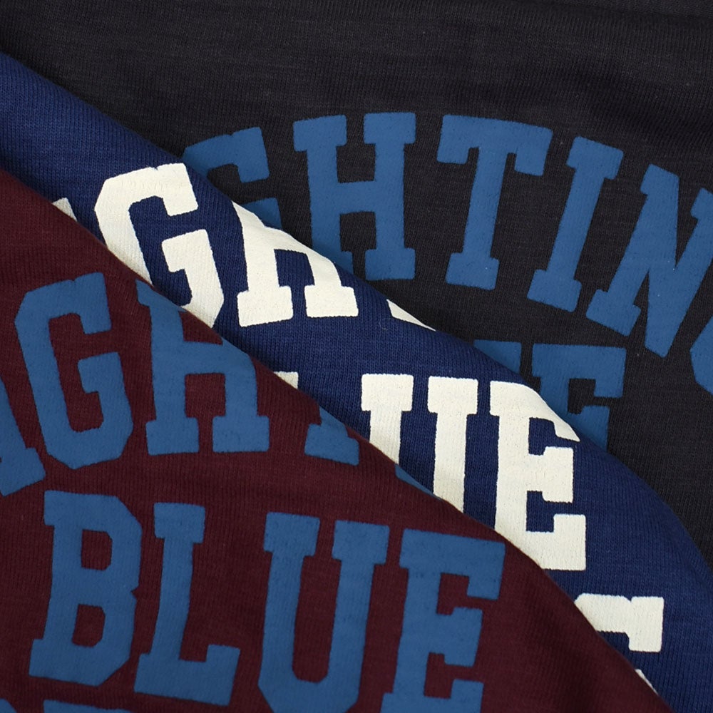 ウエアハウス (WAREHOUSE) Lot 4063 7分袖ベースボールT BLUE DEVILS プリントTシャツ ロンT