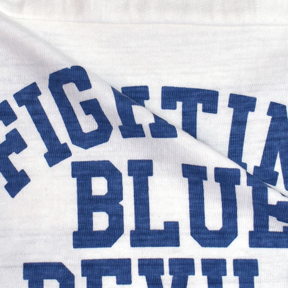 ウエアハウス (WAREHOUSE) Lot 4063 7分袖ベースボールT BLUE DEVILS プリントTシャツ ロンT